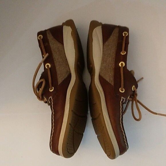 Sperry Size 6M Size 6 Medium Top Sliders Boat Slip On Shoes Leather - Picture 5 of 11